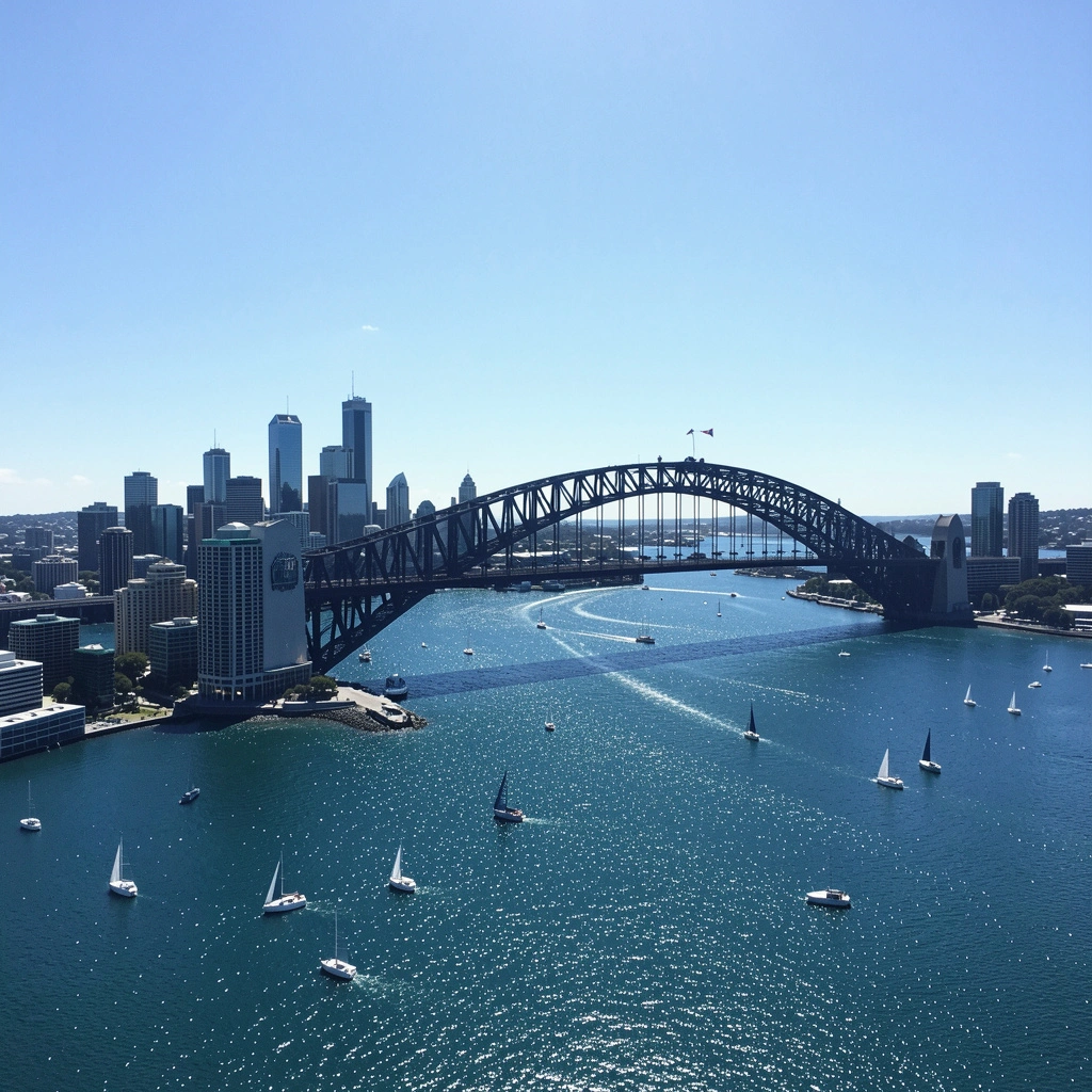 Auckland Harbour Bridge & Skyline
